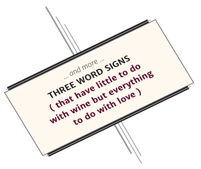 Love and Justice Wine Signs